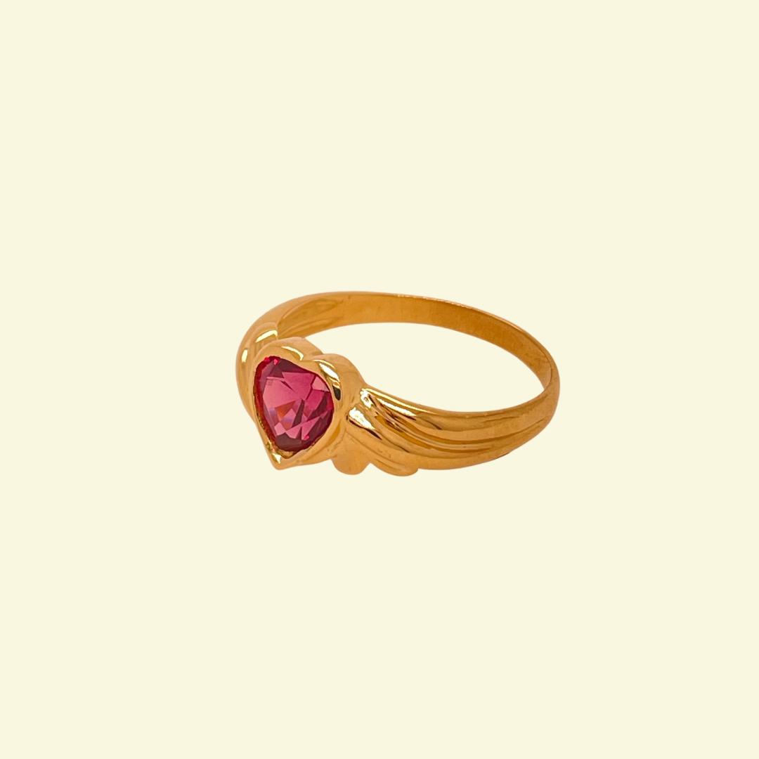 Bague vintage grenat