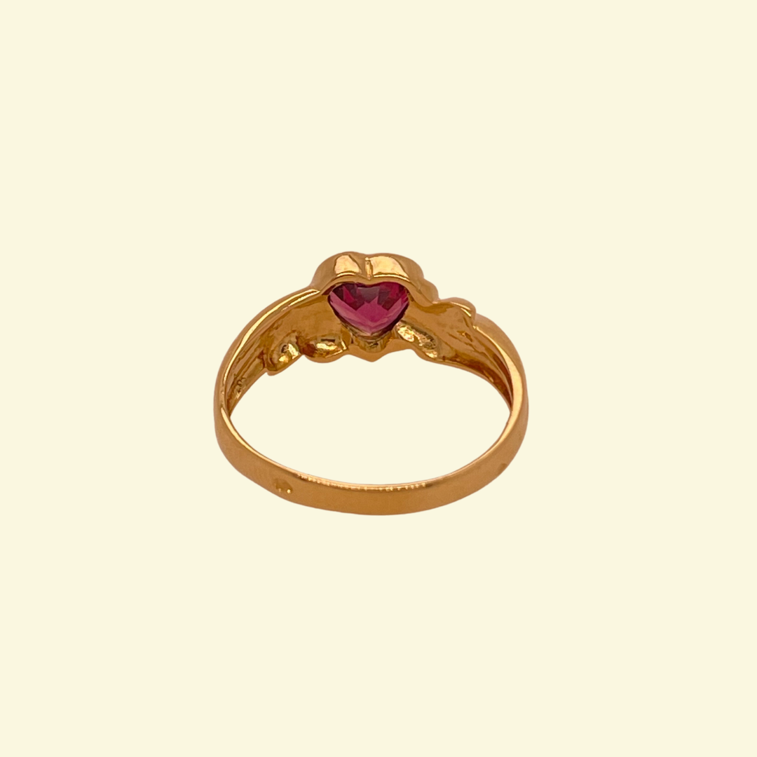 Bague vintage grenat