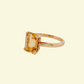 Bague vintage citrine