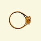 Bague vintage citrine