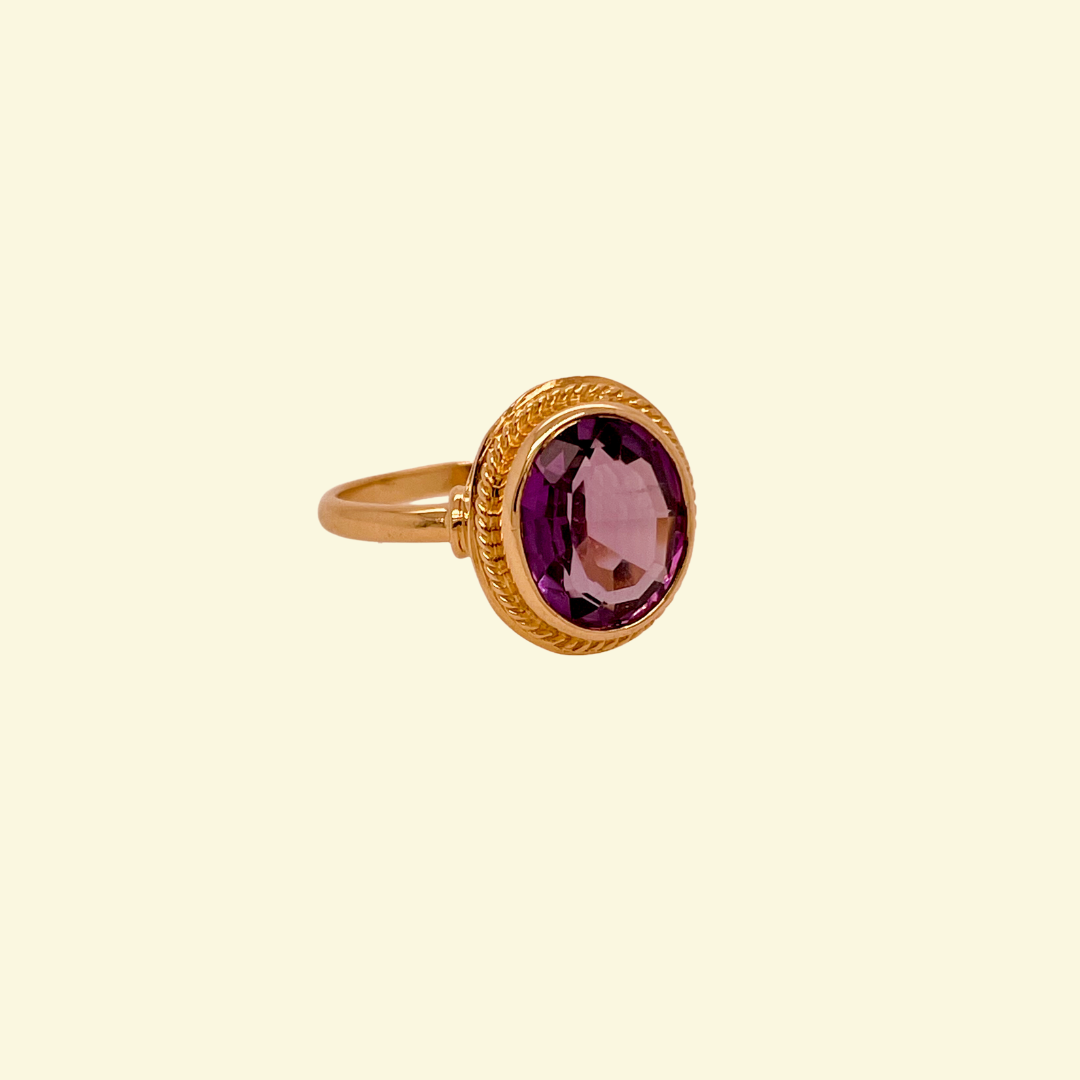 Bague vintage améthyste