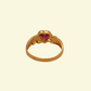 Bague vintage grenat