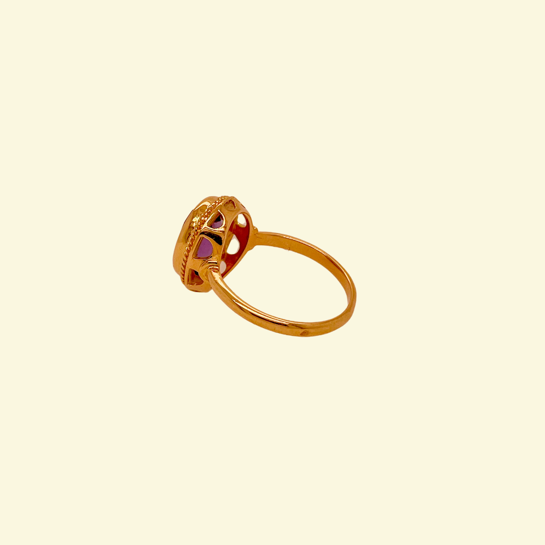 Bague vintage améthyste